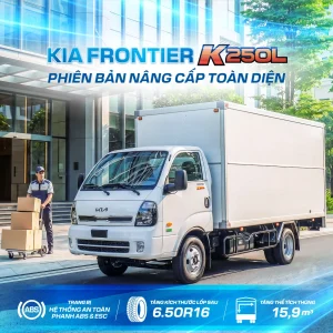 KIA Frontier K250L bản nâng cấp: thùng 15,9 m³, động cơ Euro 5