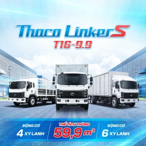 THACO Linker S T16-9.9: thùng dài 9,9 m, thể tích 59,9 m³