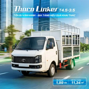 THACO Linker T4.5-3.5: thùng 11,34 m³, sàn thấp 930 mm