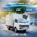 THACO Linker T5.0-3.8: thùng hàng 13,56 m³ lớn nhất phân khúc